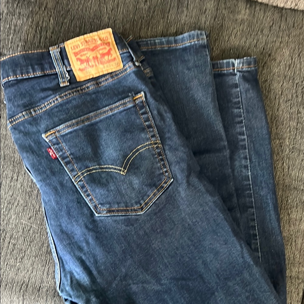 Levi's 512 Blue Straight Jeans Classic Denim